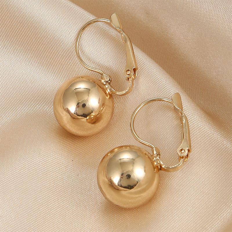 1 Pair Elegant Lady Korean Style Geometric Plating Iron Copper Drop Earrings