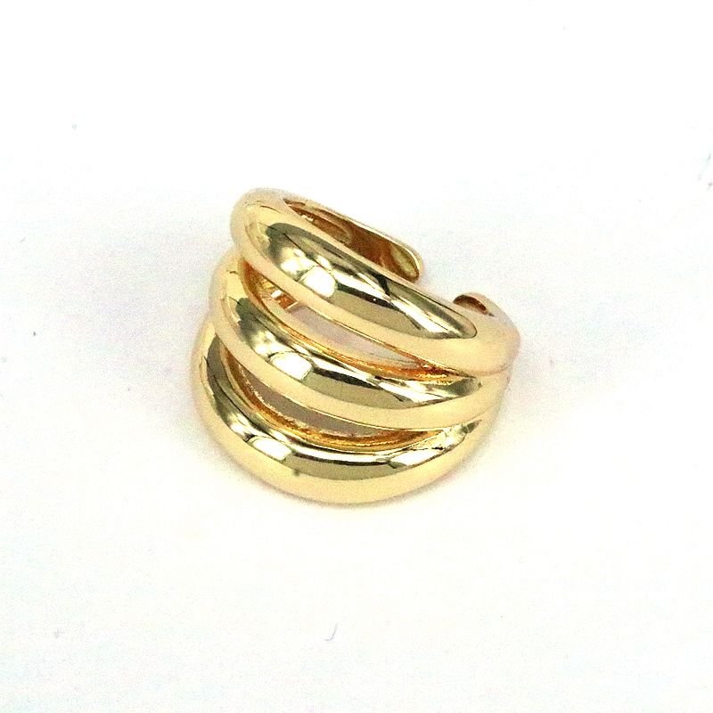 Simple Style Geometric Copper Plating Gold Plated Open Rings