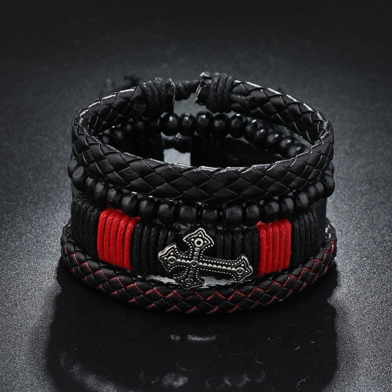 Hip Hop Punk Traverser Faux Cuir Unisexe Bracelets