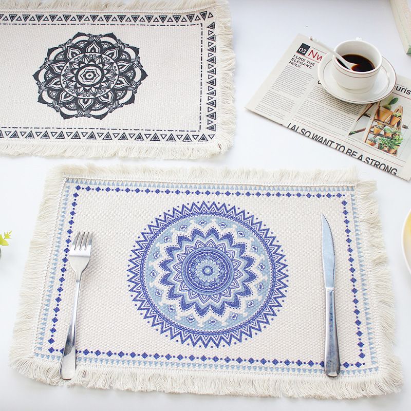 Nordischer Stil Blume Baumwolle Tischset