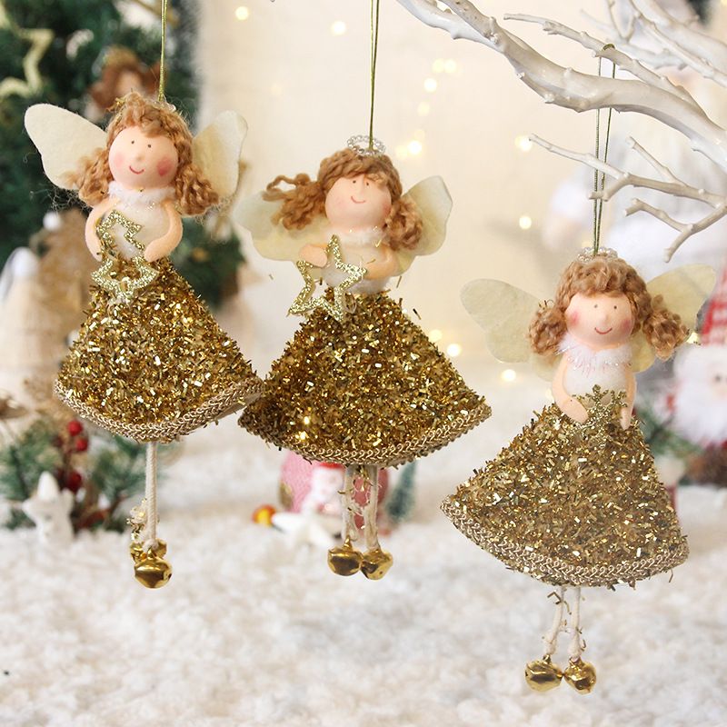 Christmas Cartoon Style Cute Pastoral Angel Nonwoven Indoor Party Festival Hanging Ornaments