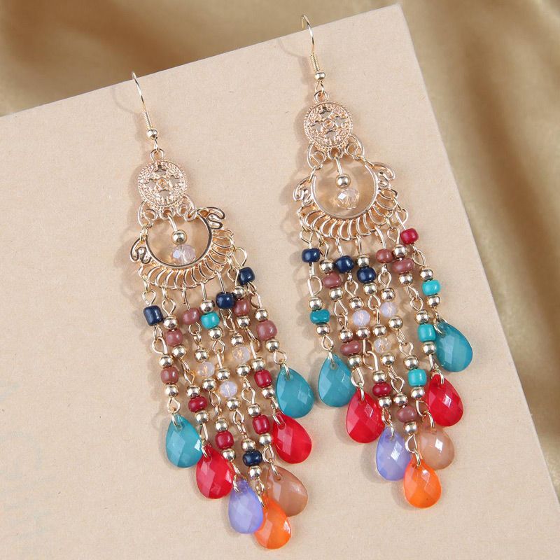 1 Pair Simple Style Color Block Arylic Alloy Ear Hook