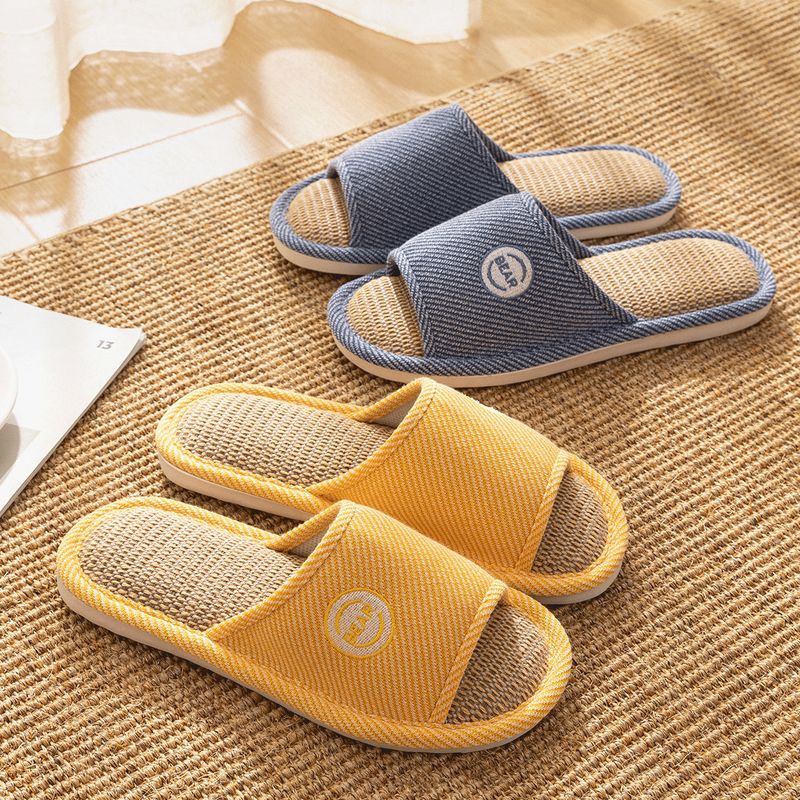 Unisex Casual Solid Color Open Toe Home Slippers