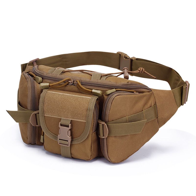 Unisex Vintage Style Solid Color Oxford Cloth Waist Bags