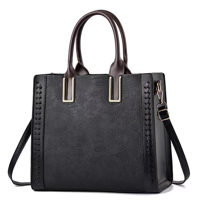 Women's Pu Leather Solid Color Elegant Bucket Zipper Handbag
