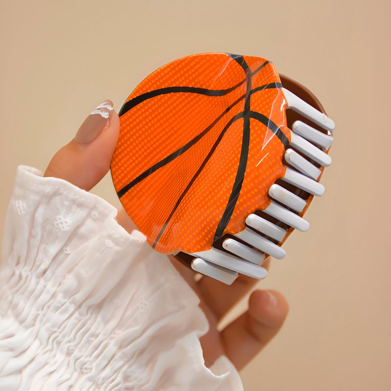 Casual Cute Basketball Acetic Acid Sheets Hair Claws