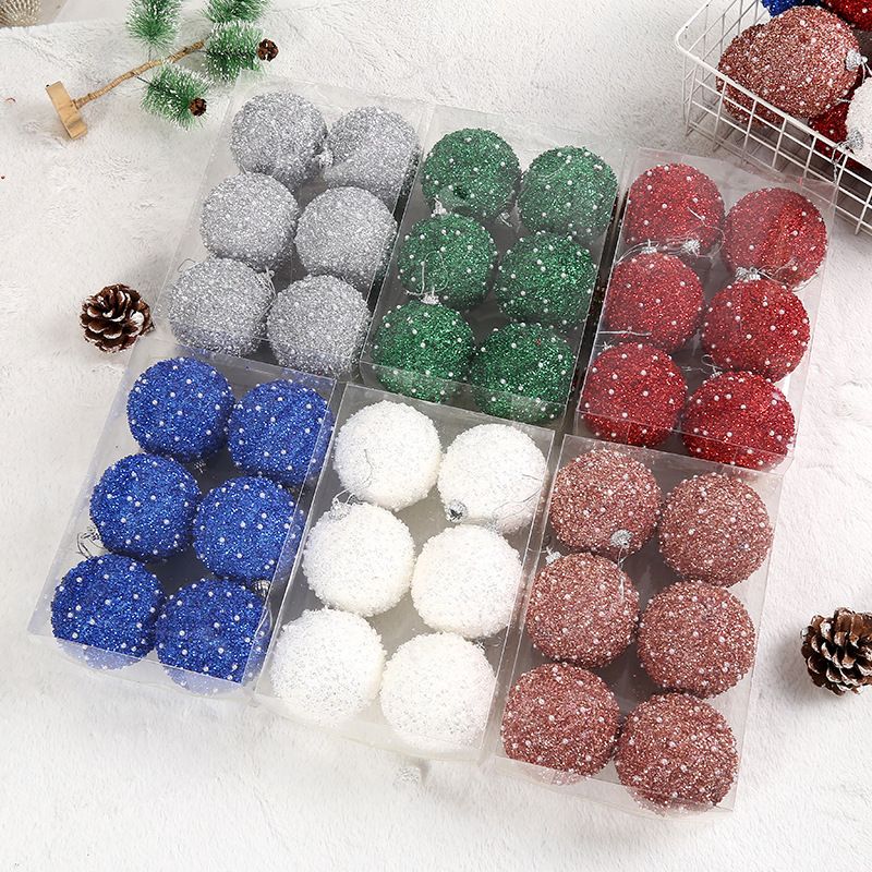 Christmas Basic Classic Style Ball Foam Indoor Party Festival Hanging Ornaments