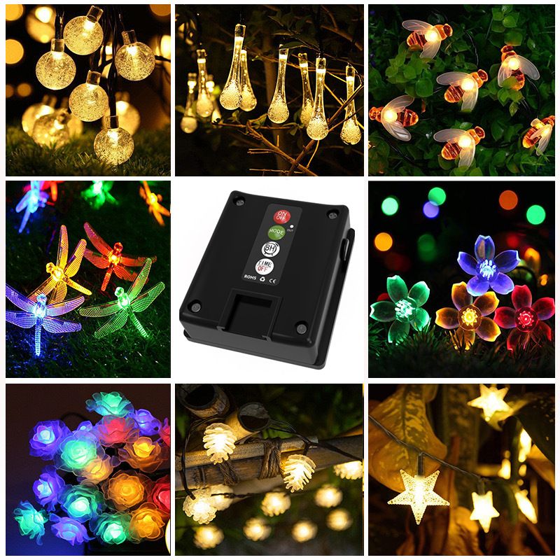 Christmas Retro Simple Style Bulb Pvc Indoor Party String Lights