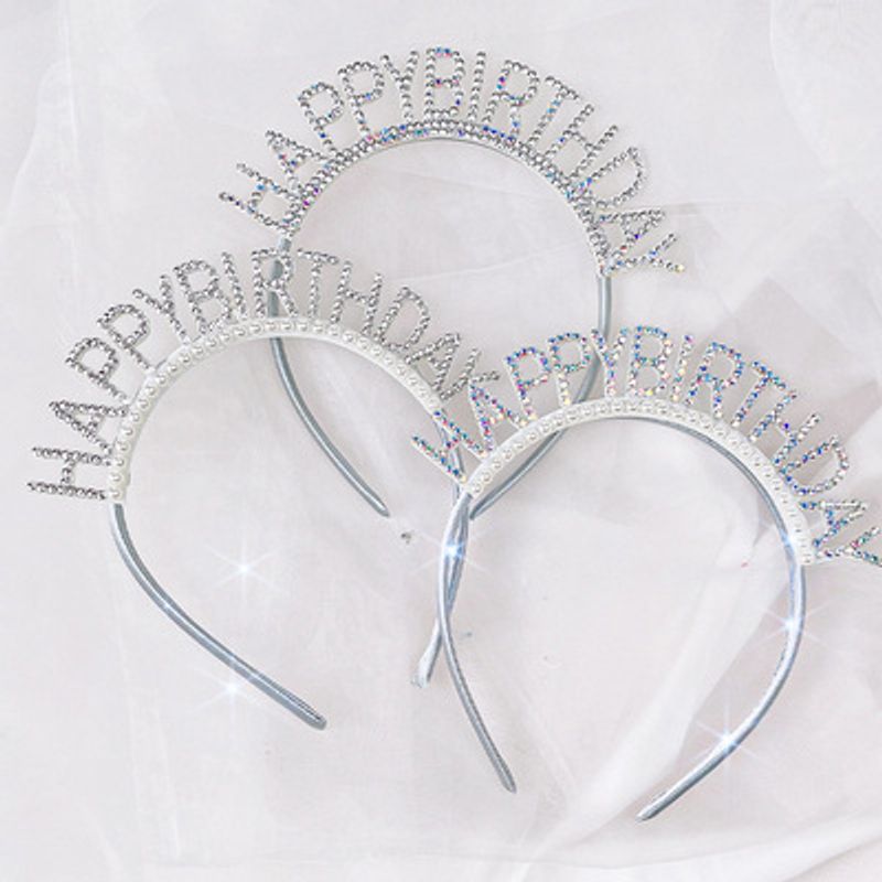 Birthday Sweet Shiny Letter Resin Party Festival Headband