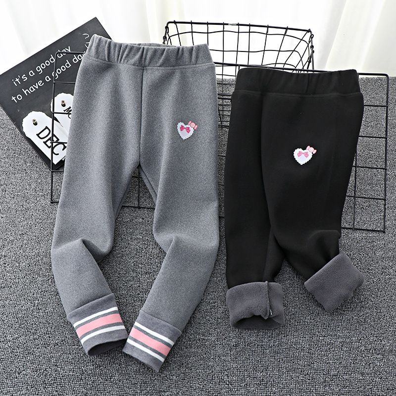 Simple Style Cartoon Heart Shape Polyester Pants & Leggings