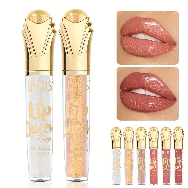 Elegant Multicolor Solid Color Plastic Lip Glaze