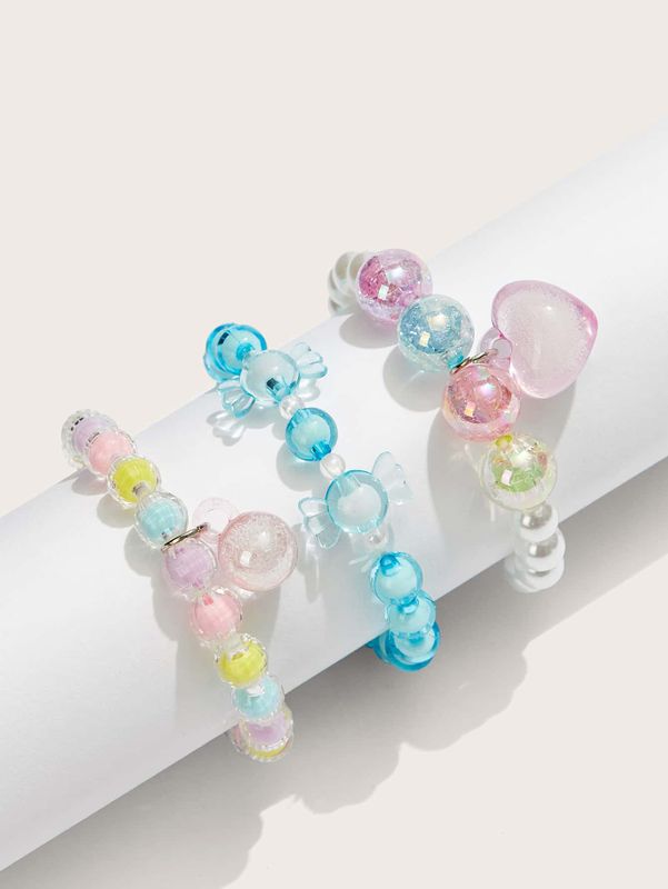 Einfacher Stil Pendeln Runden Harz Perlen Frau Armbänder