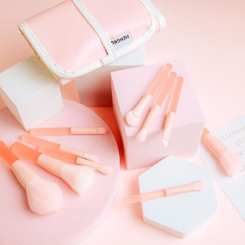 Simple Style Pink Arylic Artificial Fiber Acrylic Handle Makeup Brushes 1 Set