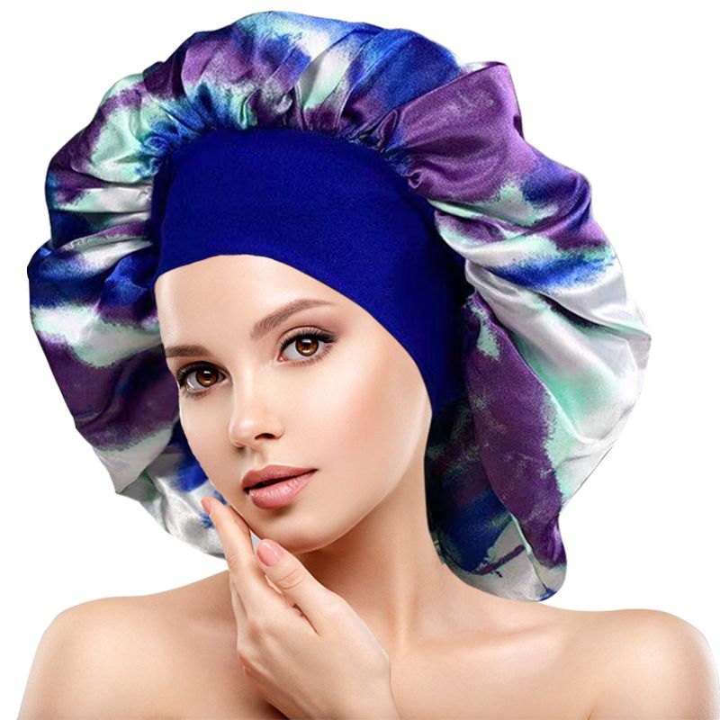 Women's Retro Simple Style Tie Dye Eaveless Beanie Hat