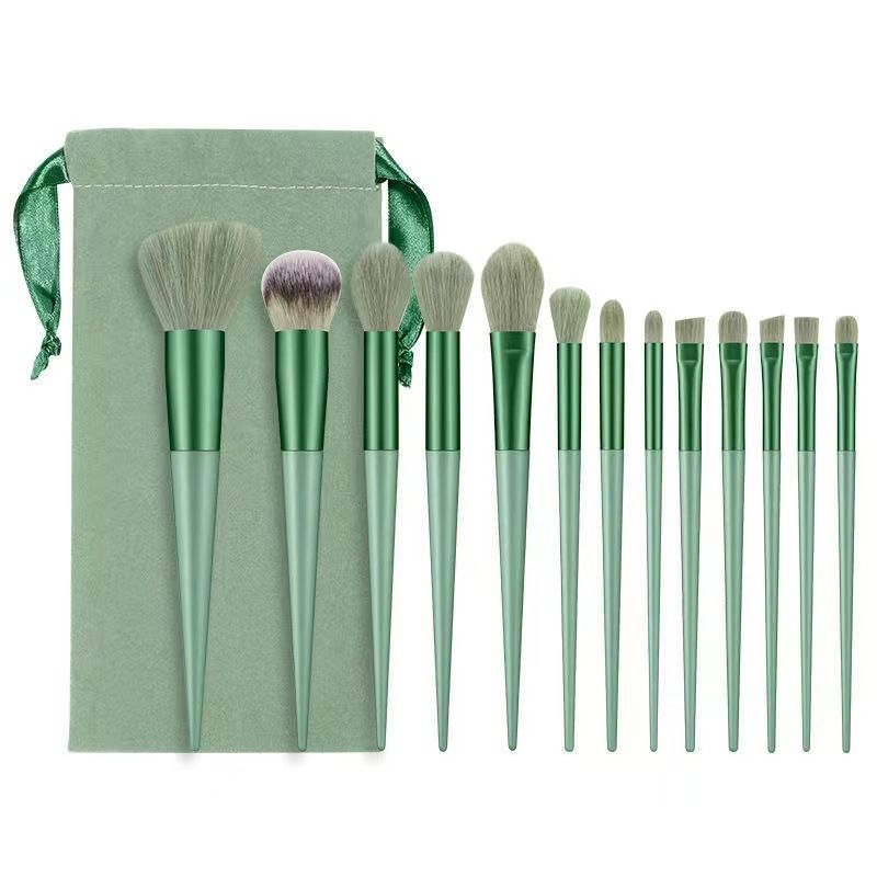 Simple Style Multicolor Artificial Fiber Plastic Plastic Handle Makeup Brushes 1 Set