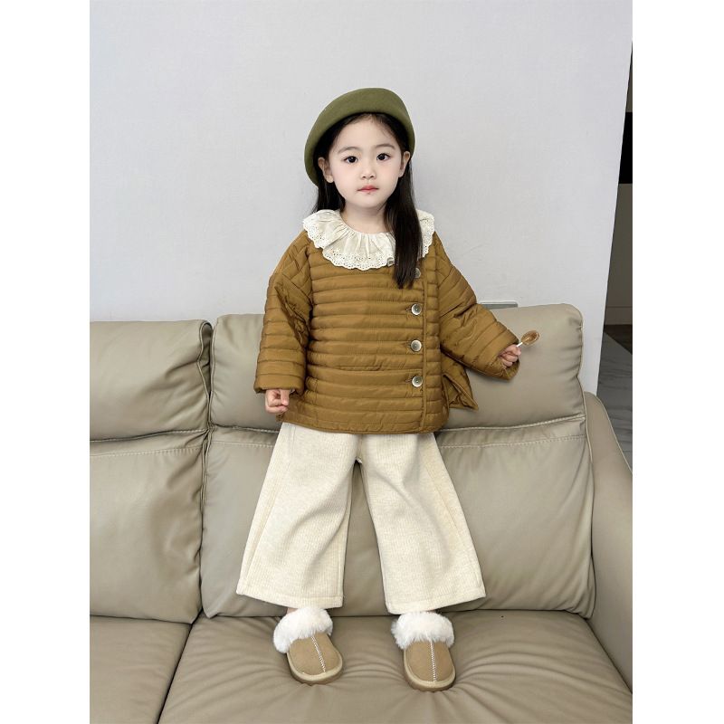Classical Solid Color Cotton Girls Clothing Sets