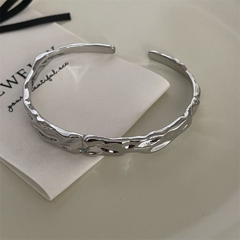 Simple Style Solid Color Alloy Plating Unisex Bangle