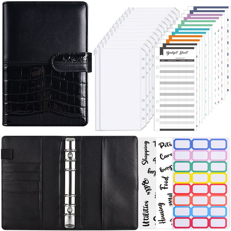 1 Set Solid Color Class School Paper Casual Loose Spiral Notebook