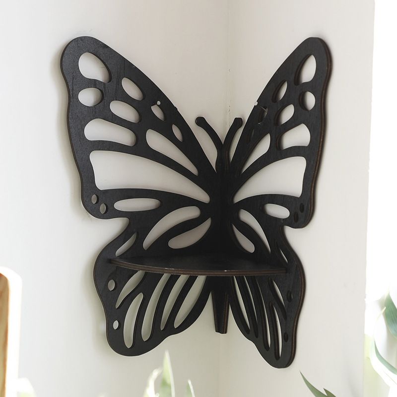 Cute Pastoral Butterfly Wood Ornaments Artificial Decorations