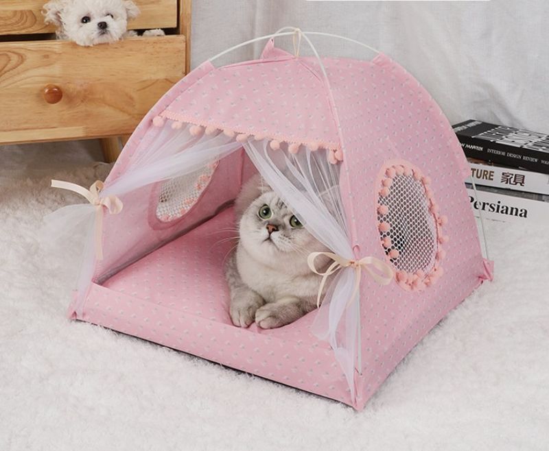 Simple Style Cloth Color Block Pet Bed