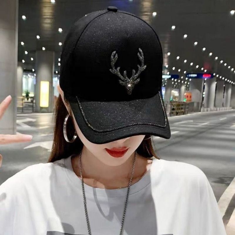 Women's Retro Solid Color Curved Eaves Baseball Cap