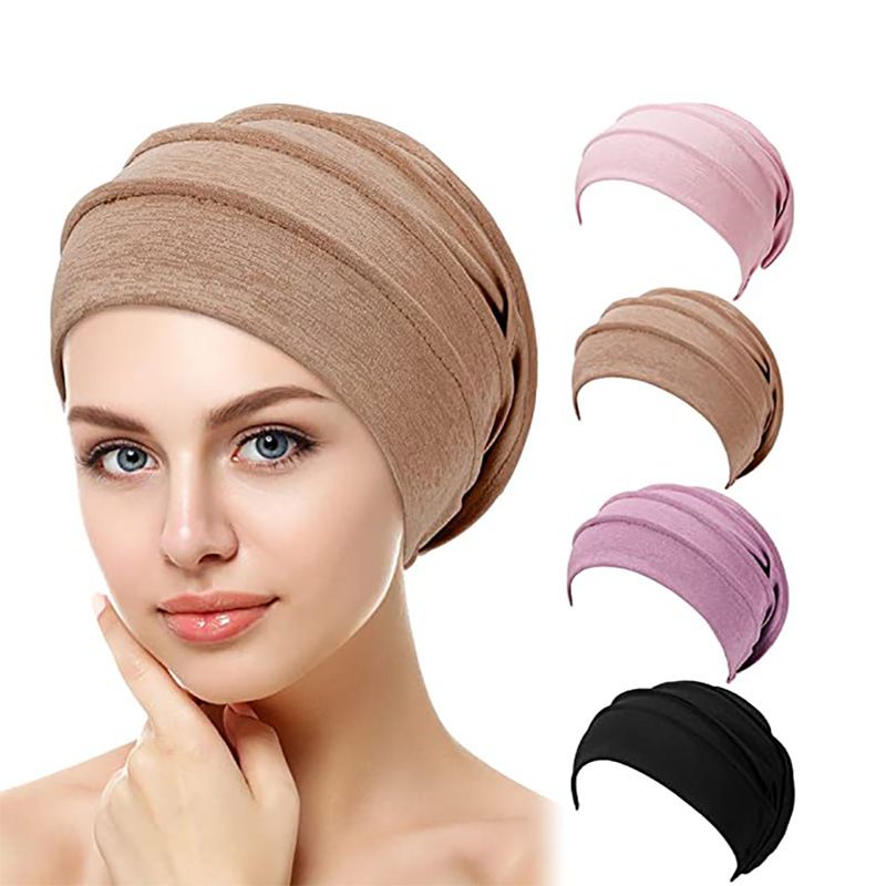 Women's Casual Solid Color Crimping Beanie Hat