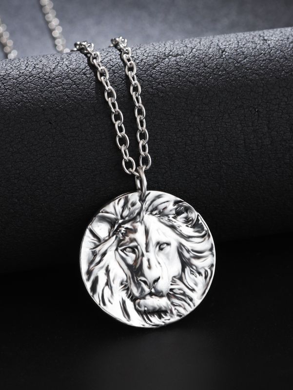 Style Simple Lion Alliage Placage Plaqué Argent Unisexe Pendentif