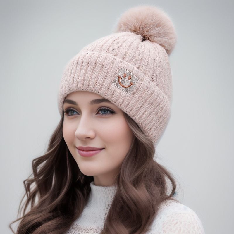 Women's Elegant Solid Color Eaveless Wool Cap