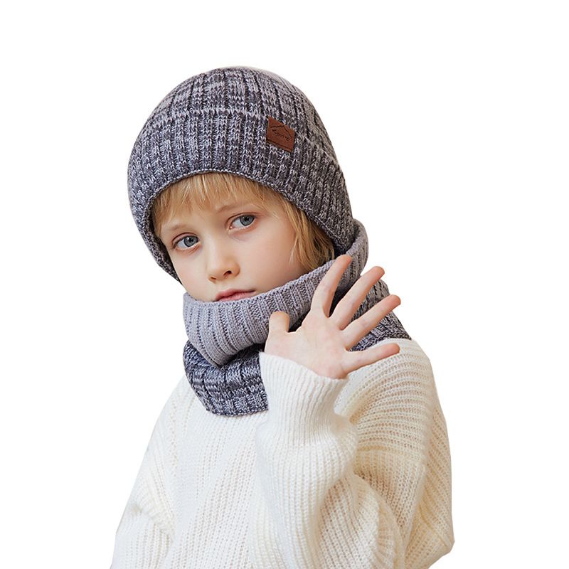 Women's Elegant Basic Solid Color Rib-knit Wool Cap