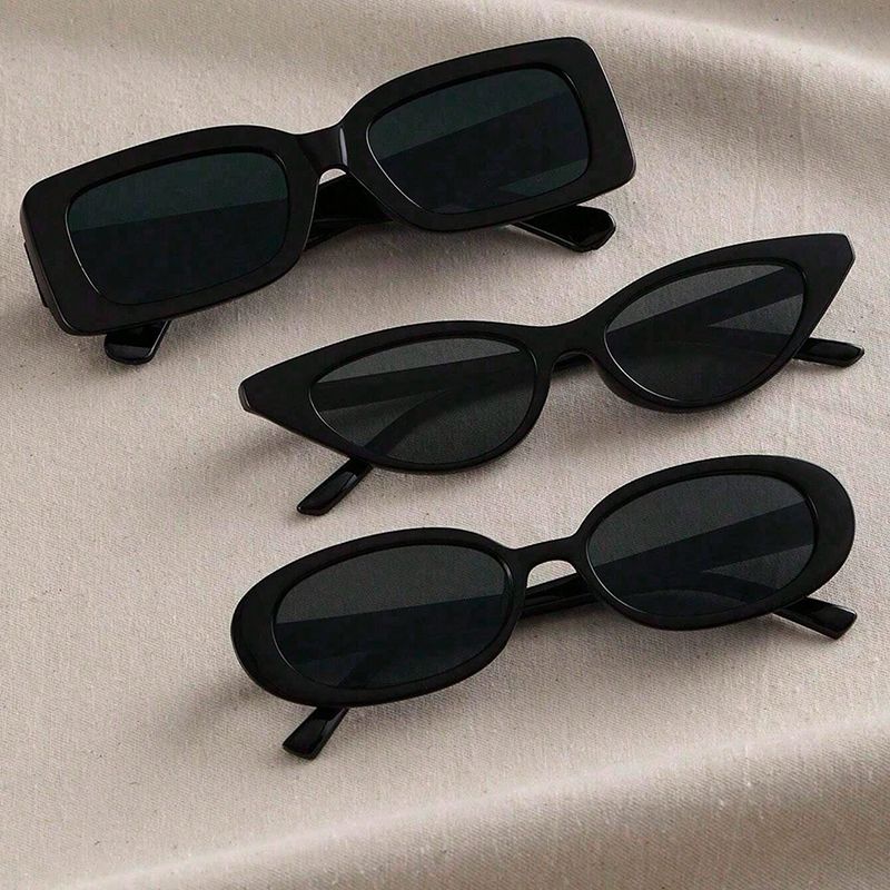 Simple Style Cool Style Quadrilateral Resin Square Full Frame Women's Sunglasses