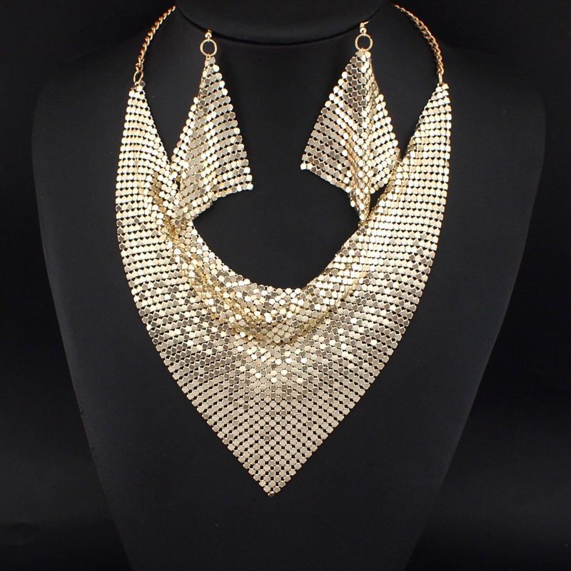Simple Style Commute Solid Color Alloy Plating Gold Plated Women's Jewelry Set