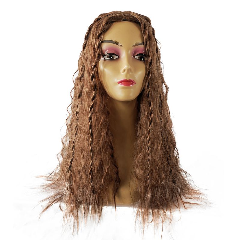 Women's Sweet Holiday Party High Temperature Wire Curls Wig Net