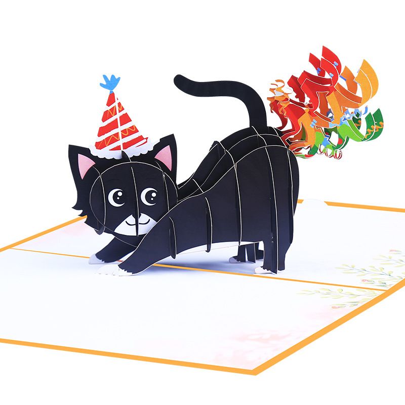 Modern Style Animal Paper Party Street Card