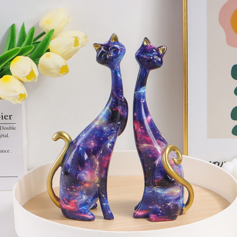 Cartoon-stil Einfacher Stil Künstlerisch Katze Harz Ornamente Künstliche Dekorationen
