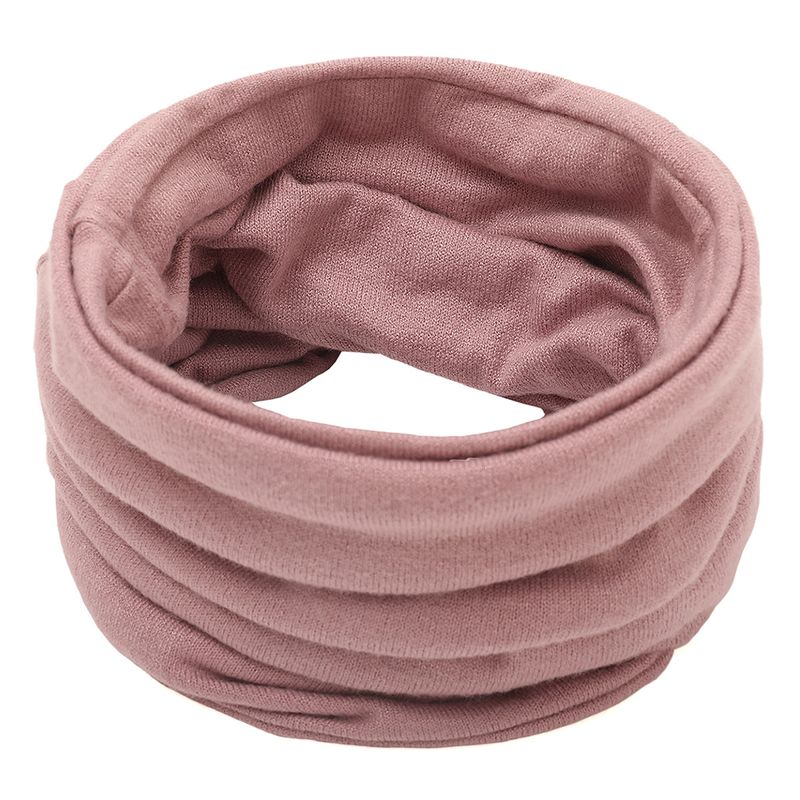 Women's Sweet Solid Color Cotton Nylon Scarf