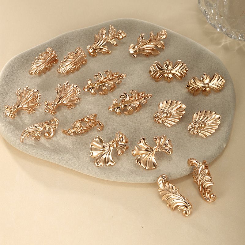 1 Pair Xuping Plant Ginkgo Leaf Plating Alloy Copper Alloy 18k Gold Plated Ear Studs