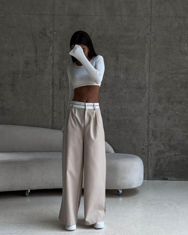 Women's Daily Street Streetwear Solid Color Full Length Dress Pants
