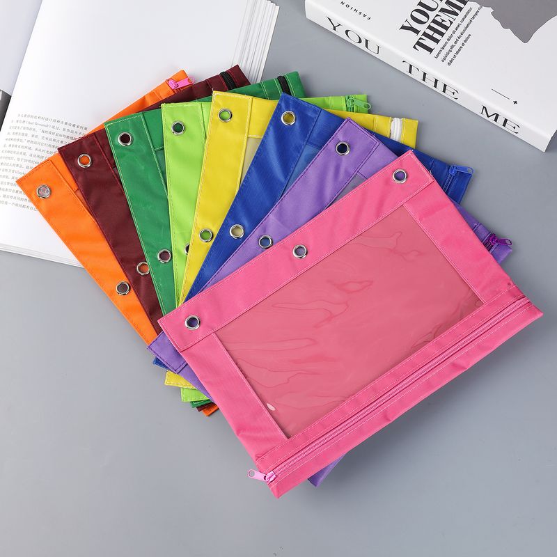 Solid Color Oxford Cloth Learning Korean Style Pencil Case