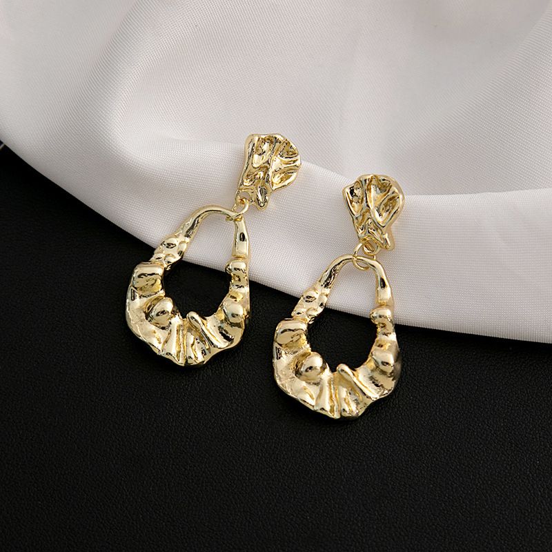 1 Pair Vintage Style Geometric Plating Alloy Gold Plated Drop Earrings