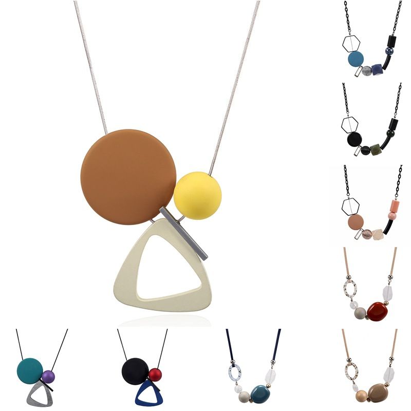 Simple Style Geometric Arylic Women's Necklace