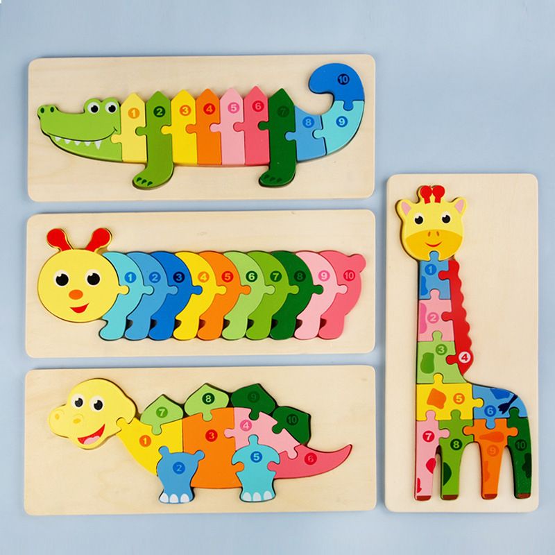 Rätsel Kleinkind (3-6 Jahre) Tier Holz Spielzeug