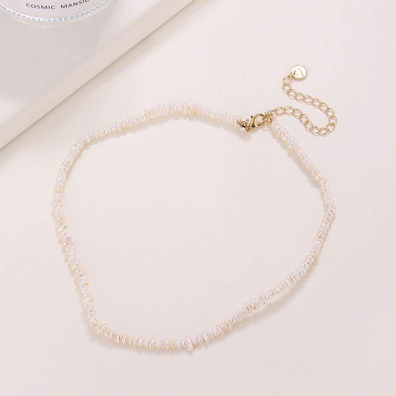 Elegant Süss Geometrisch Einfarbig Barocke Perlen Perlen Halskette