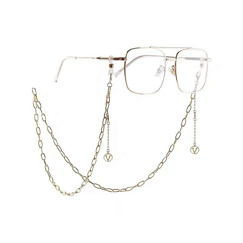 Einfacher Stil Einfarbig Metall Unisex Brillenkette