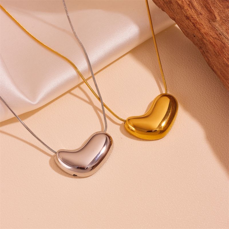 Titan Stahl 18 Karat Vergoldet Einfacher Stil Überzug Geometrisch Halskette Mit Anhänger