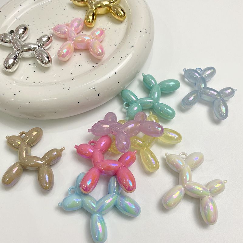 Cute Sweet Balloon Dog Arylic Stoving Varnish Jewelry Accessories