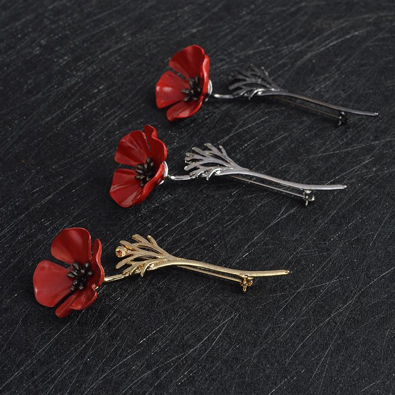 Vintage Style Flower Alloy Enamel Unisex Brooches