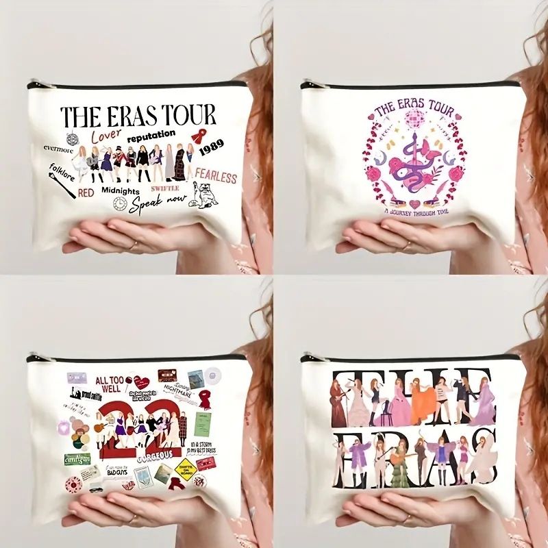 Streetwear Cartoon Polyester Square Makeup Bags