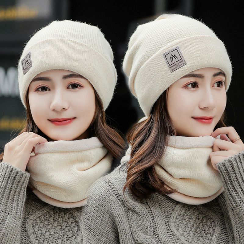 Women's Simple Style Solid Color Eaveless Wool Cap