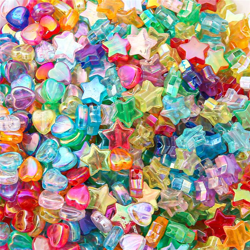 100  10 * 11mm 9 * 8mm Hole 1~1.9mm Arylic Solid Color Beads