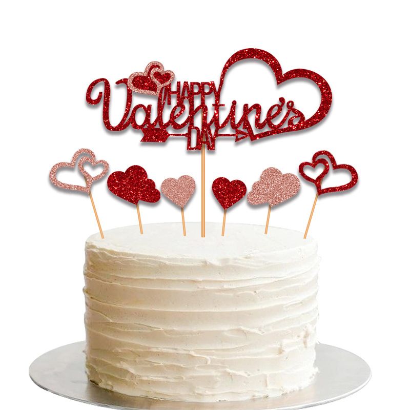 Día De San Valentín Estilo Clásico Letra Papel Festival Suministros De Decoración De Pasteles